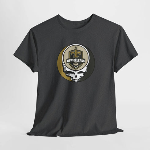 Grateful Dead - New Orleans Saints Stealie Grateful Dead Steal Your Face T-Shirt - NFL - StealieShop